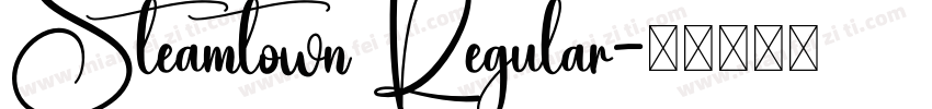 Steamtown Regular字体转换